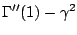 $\displaystyle \Gamma''(1) - \gamma^2$
